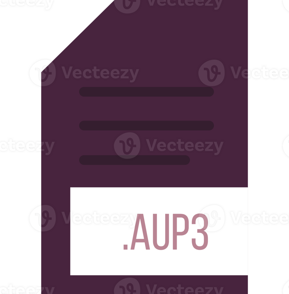 Aup3 File Extension Icon Minimal Colro Fill png