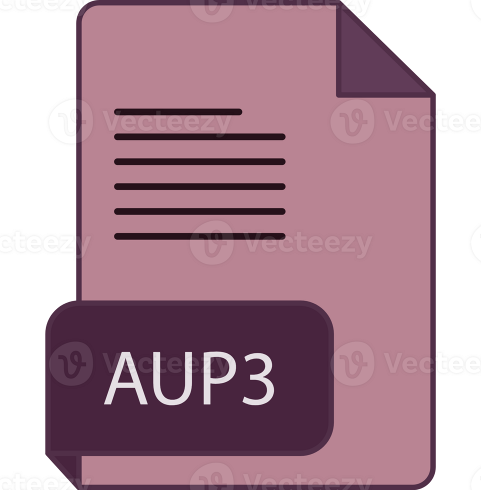 Aup3 File Extension Rounded Lines And Shape png