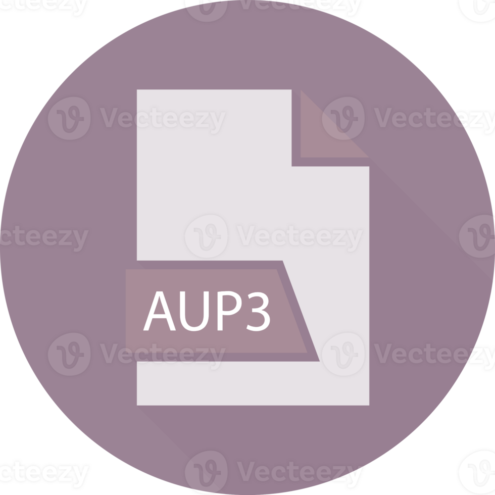 Aup3 File Format Icon In Shapes And Circular Shape Outside png