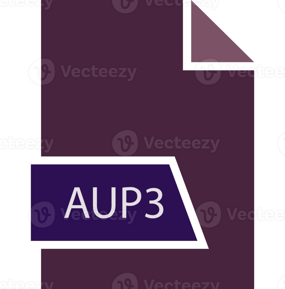 Aup3 File Format Icon Shape png