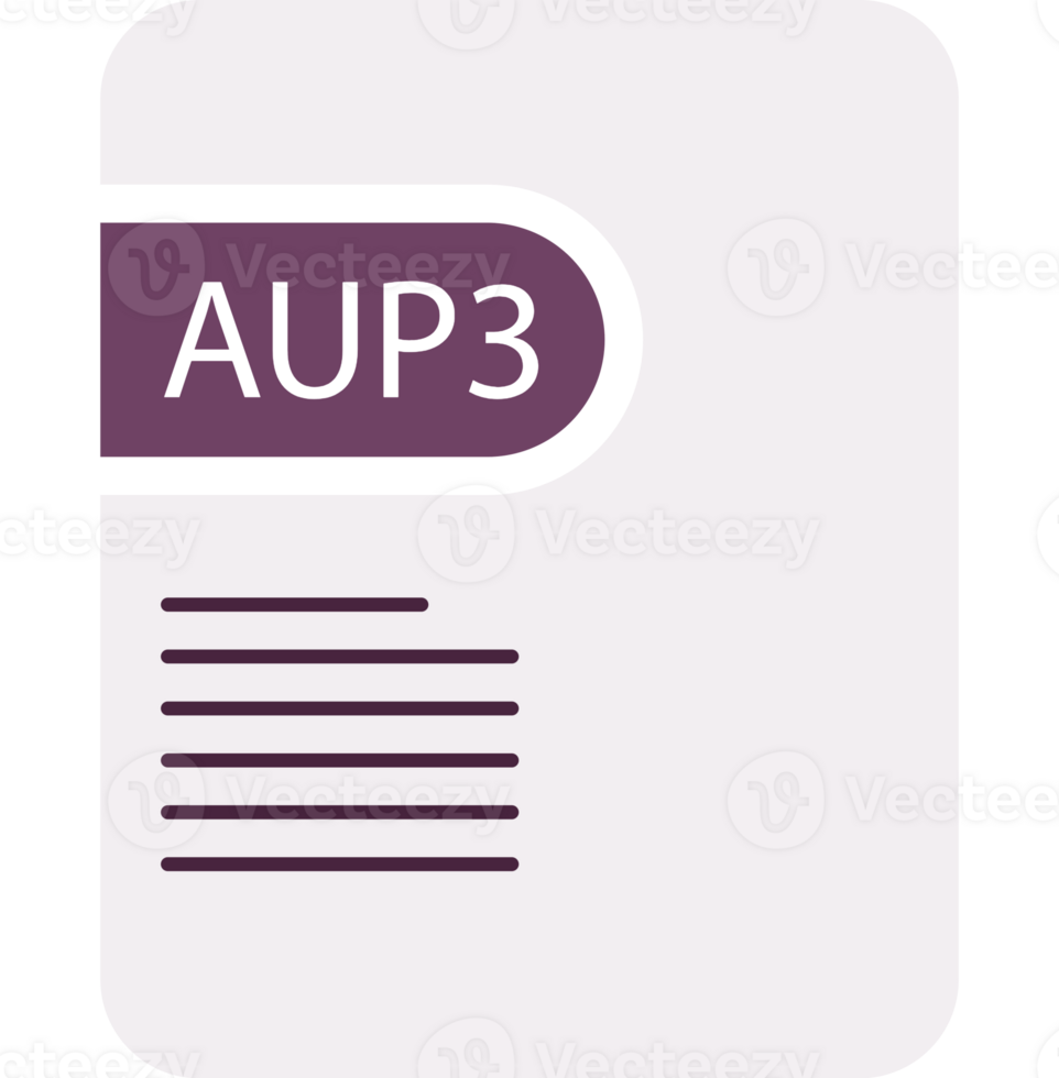 Aup3 File Icon Deep And Minimal png