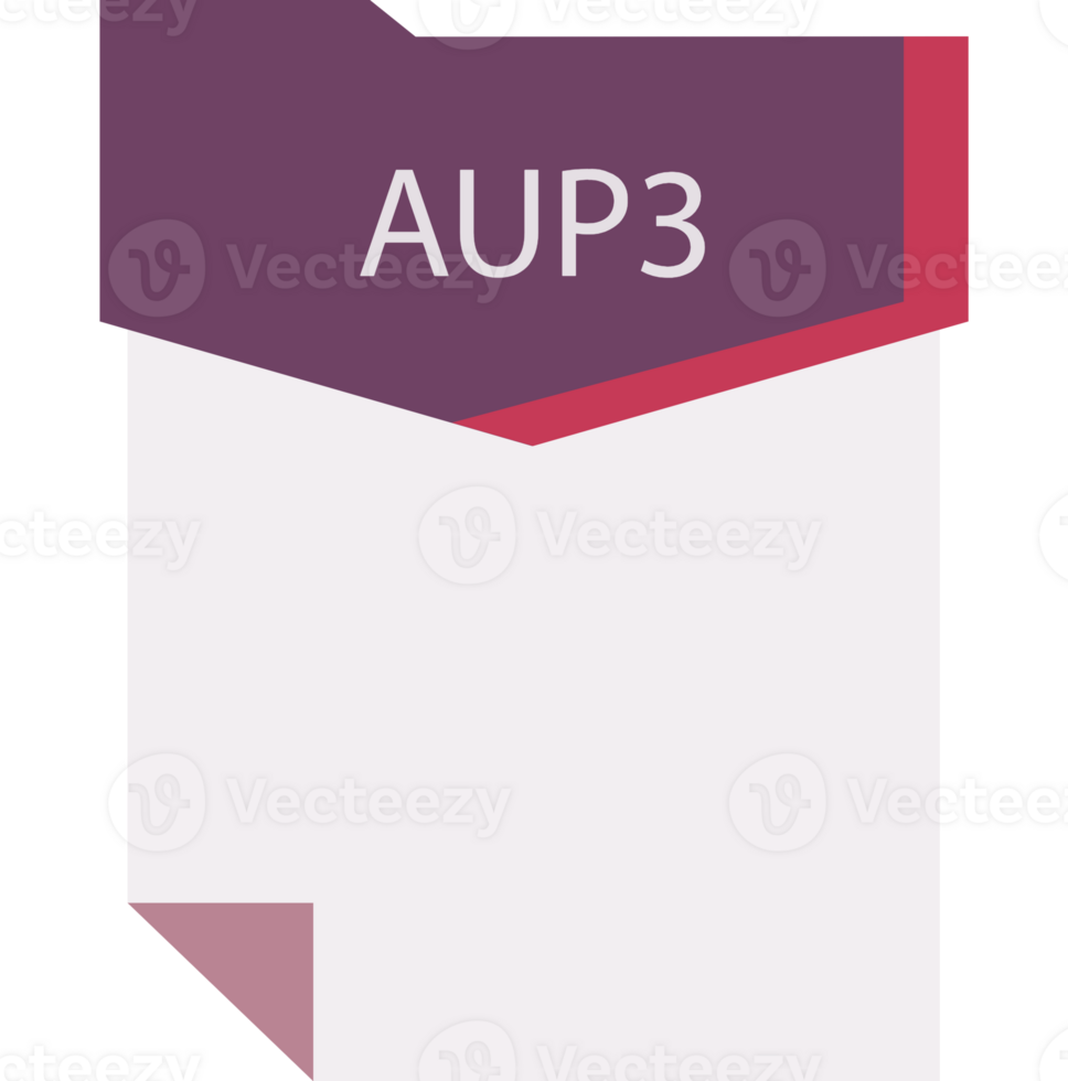 Aup3 File Format Minimal Icon png