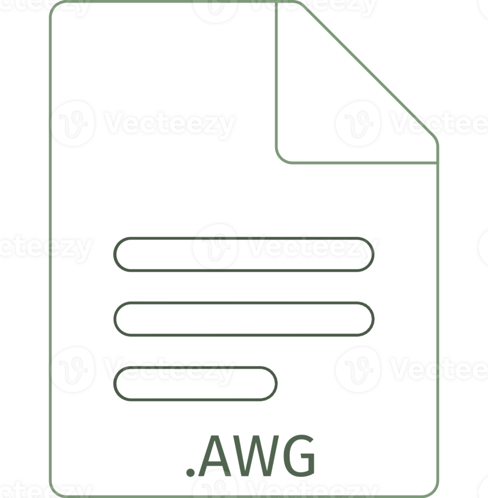 Awg Black Empty Outline Doc Icon png