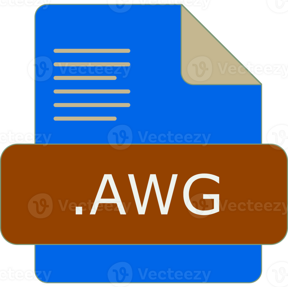 Awg File Extension Icon Insidse Fill With Lines Fill png