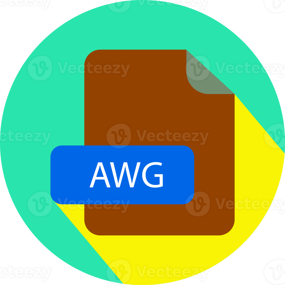 Awg File Extension Icon With Black Shadow Circular Icon png