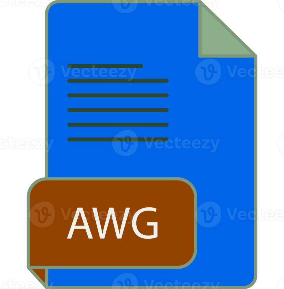 Awg File Extension Icon Rounded Lines And Crisp Corners png