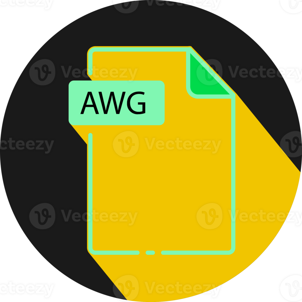 Awg File Fomat Minimal Icon With Circle Outside png