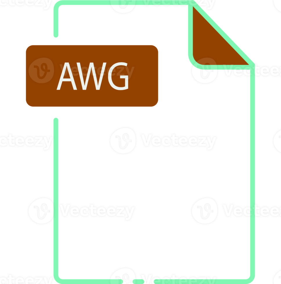 Awg File Format Minimal Icon Outline png