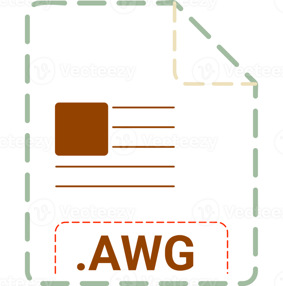 Awg File Icon Minsk Dashed Rounded Outline png