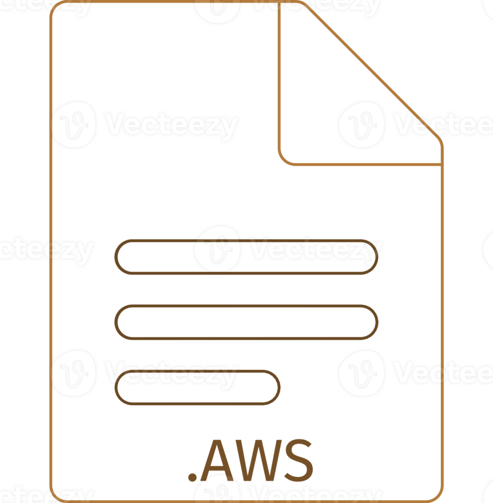 Aws Black Empty Outline Doc Icon png