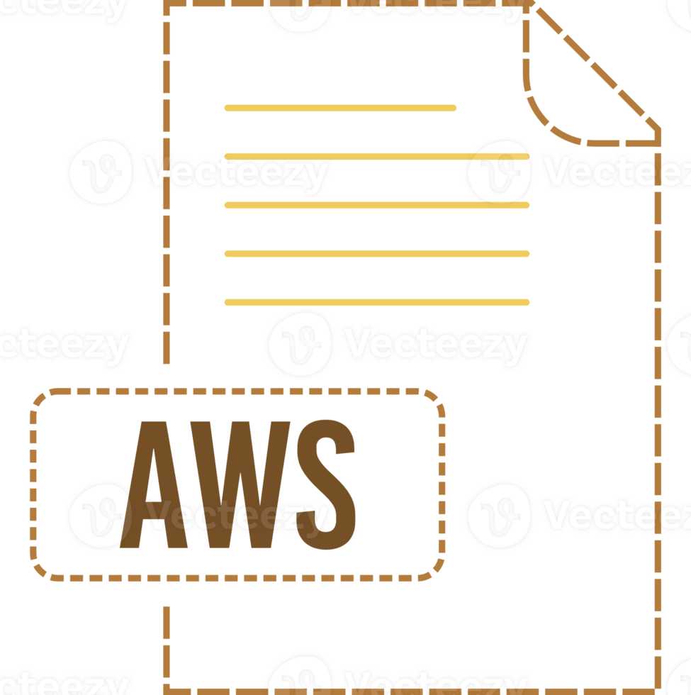 Aws File Format Icon Dashed Outline png