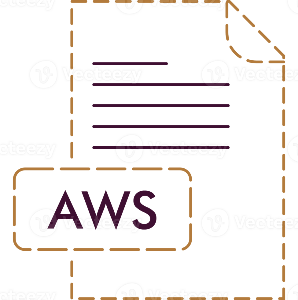 Aws File Format Icon Rounded Outline png