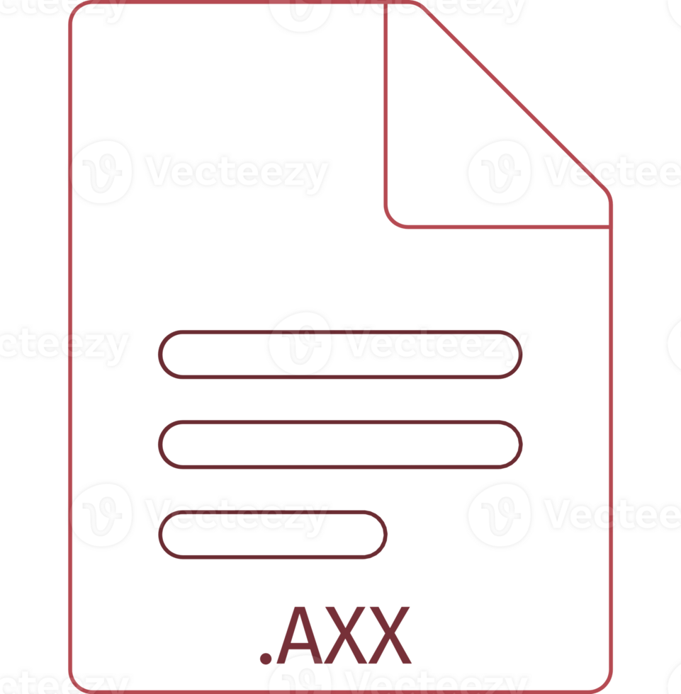 Axx Black Empty Outline Doc Icon png