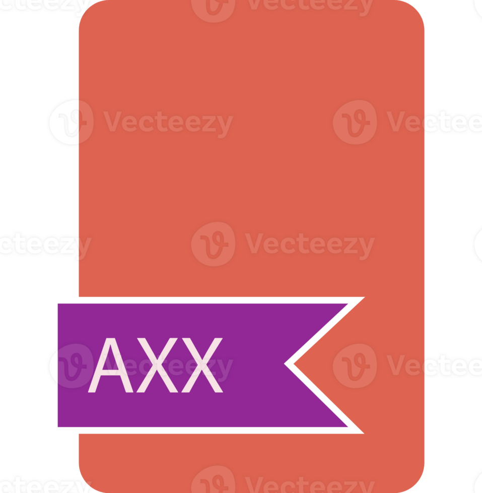 Axx File Format Icon Label Contour png