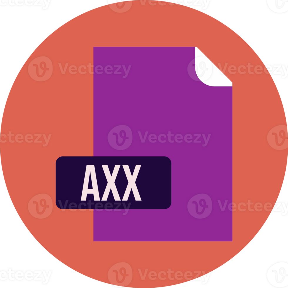 Axx File Format Icon Rounded Circle Bg png