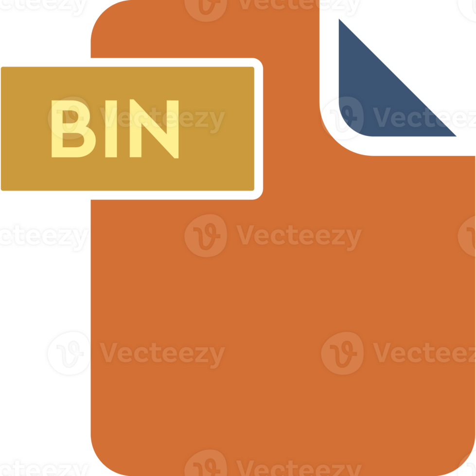 Bin File Format Icon Rounded Shapes And Spacing png