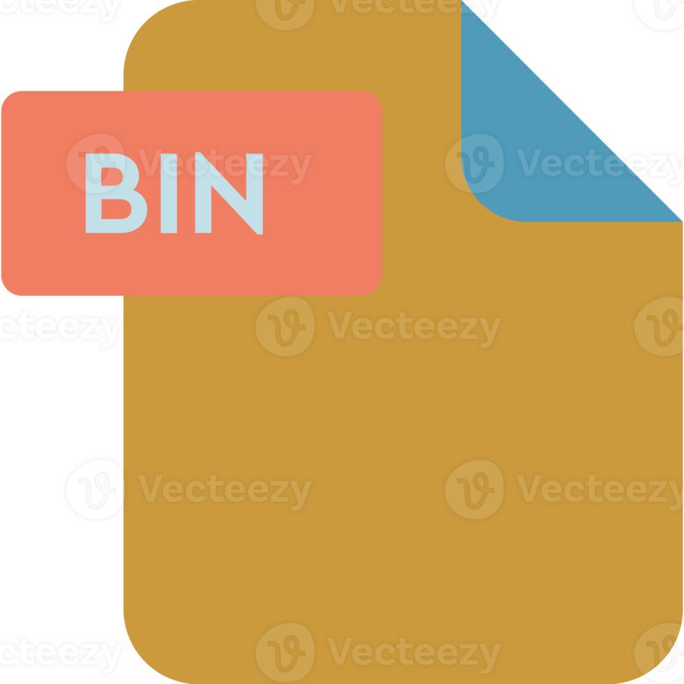 Bin File Format Icon Rounded Shapes png