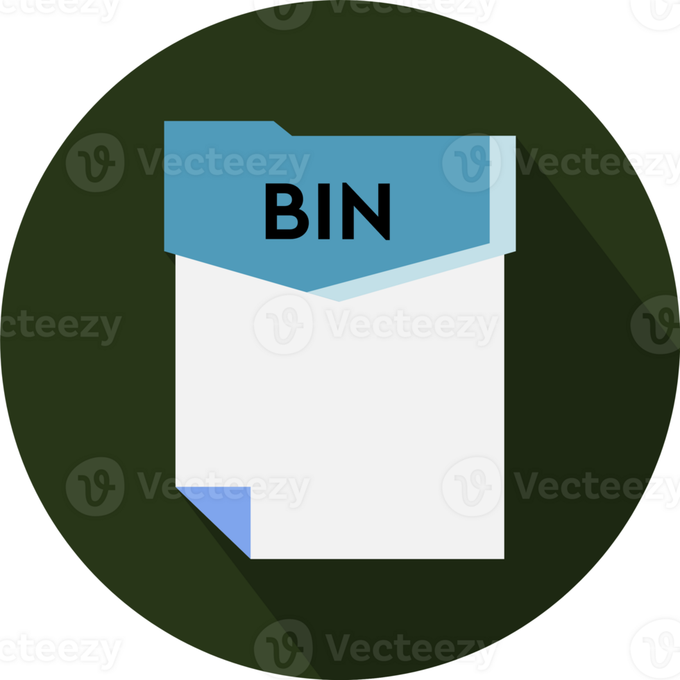Bin File Format Minimal Icon With Circular Shape png