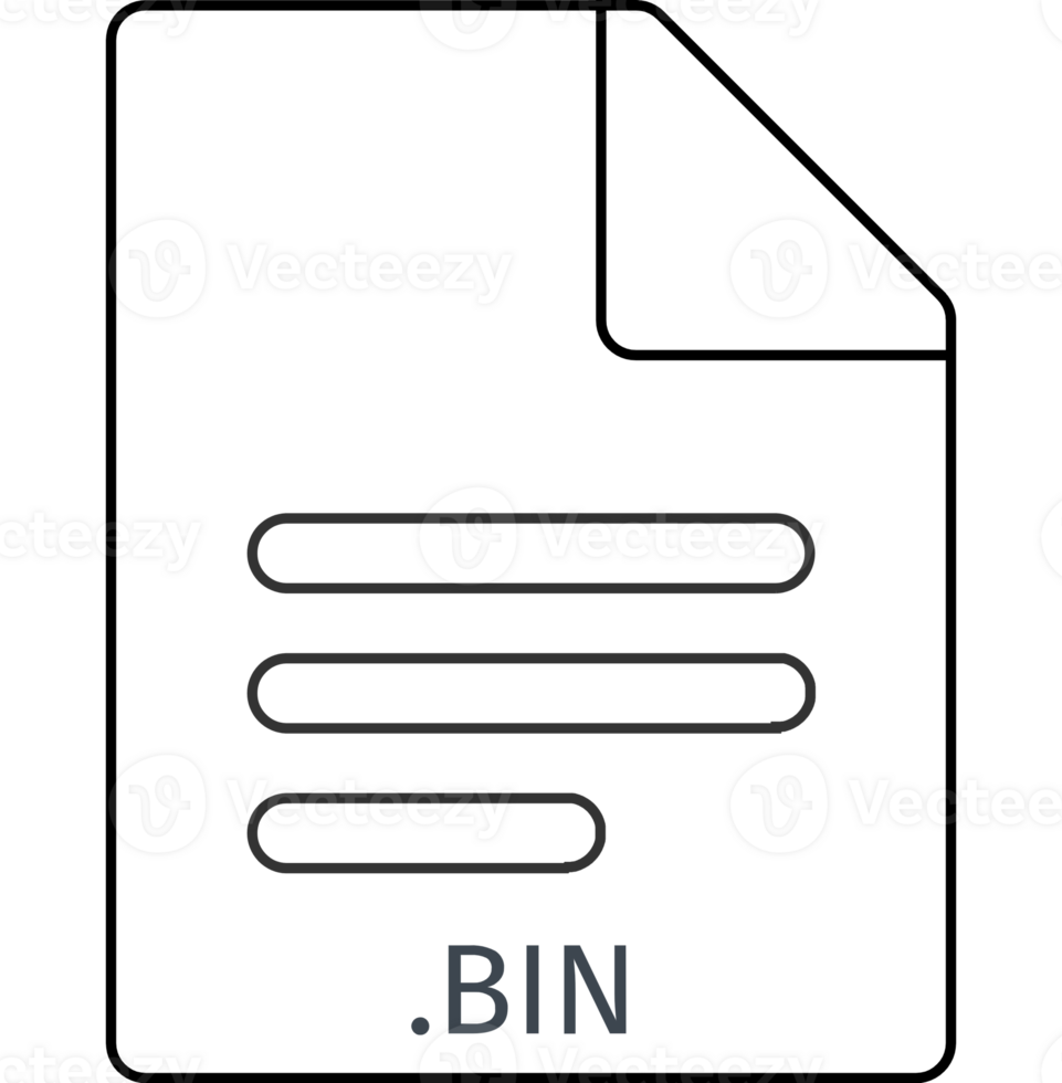 Bin Black Empty Outline Doc Icon png