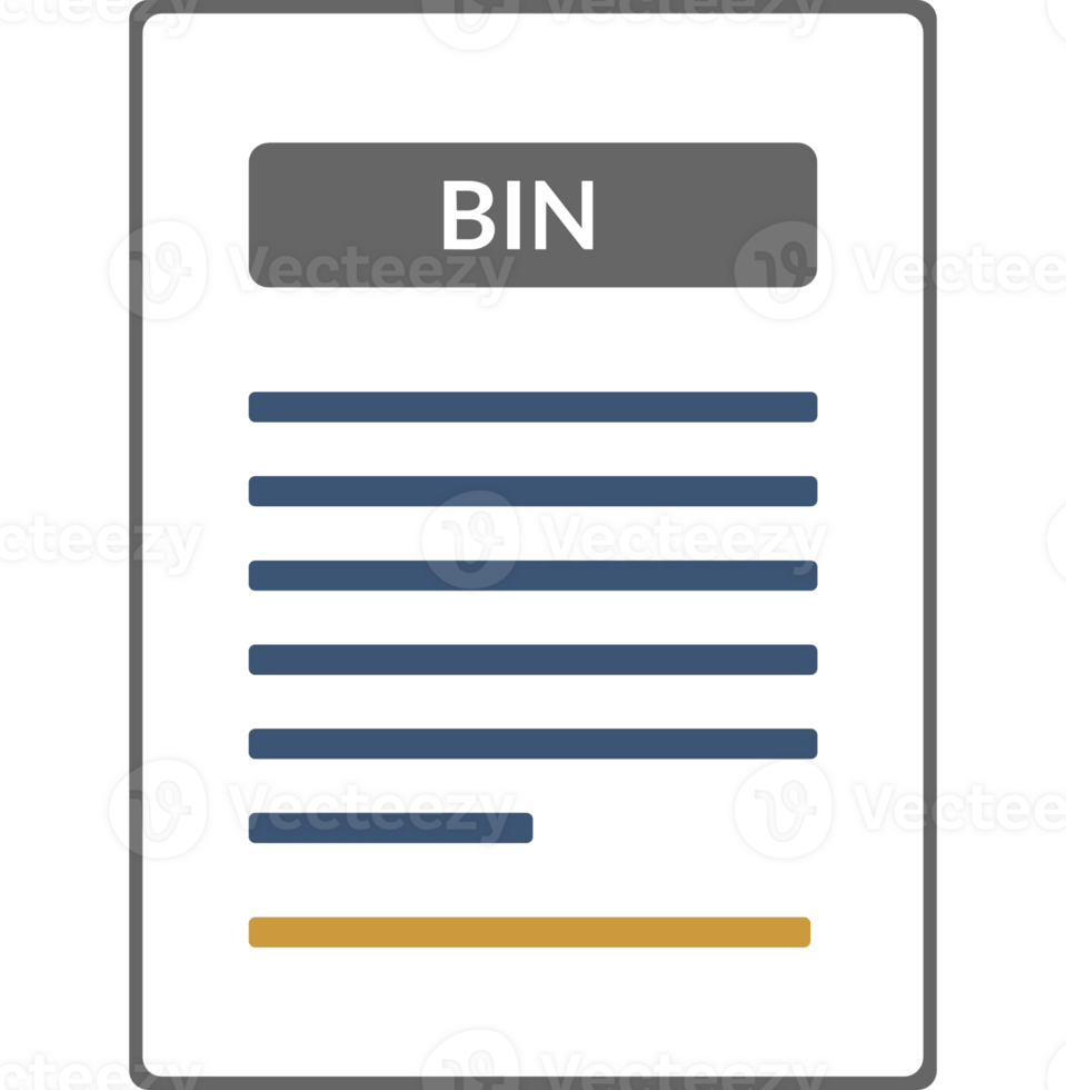 Bin Contract Document Icon png