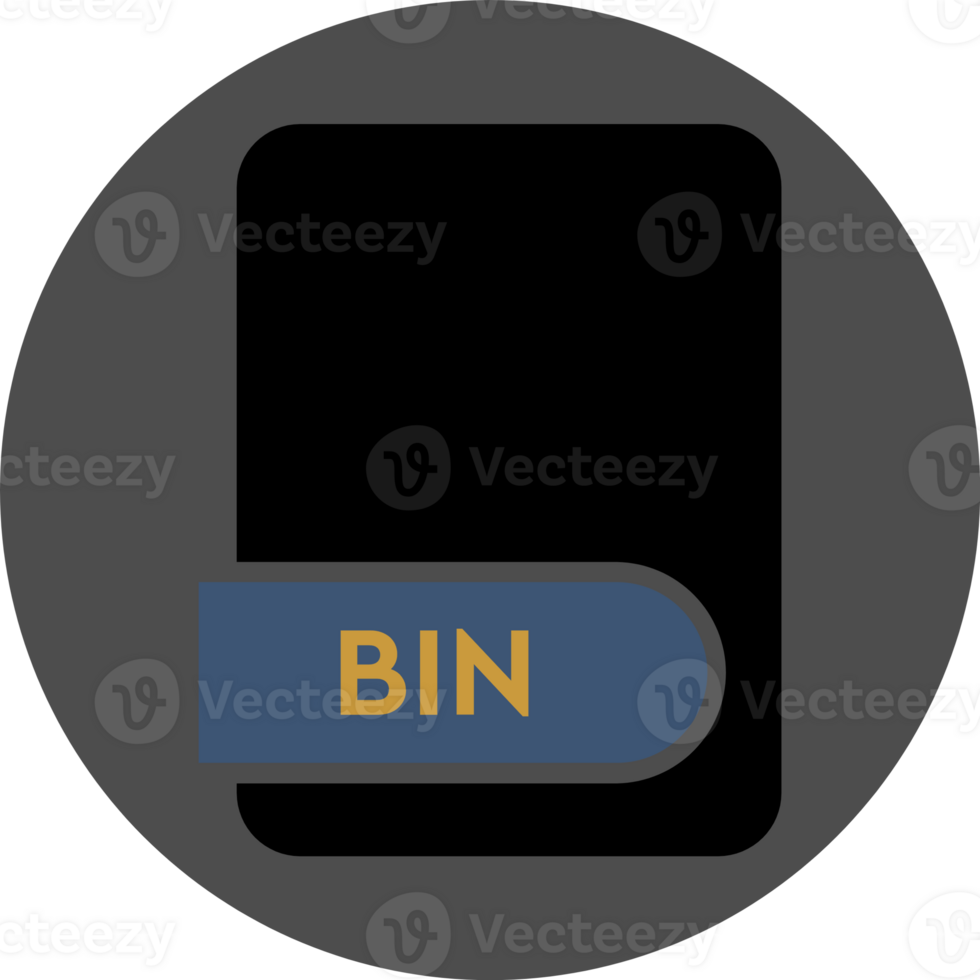 Bin File Format Icon Circular Shape png