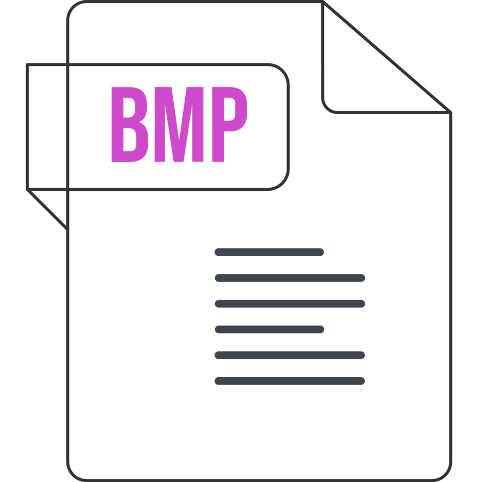 Bmp Icon Black Outline png