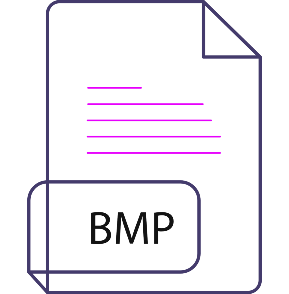 Bmp File Extension Icobn Crisp Corners Thick Outline png