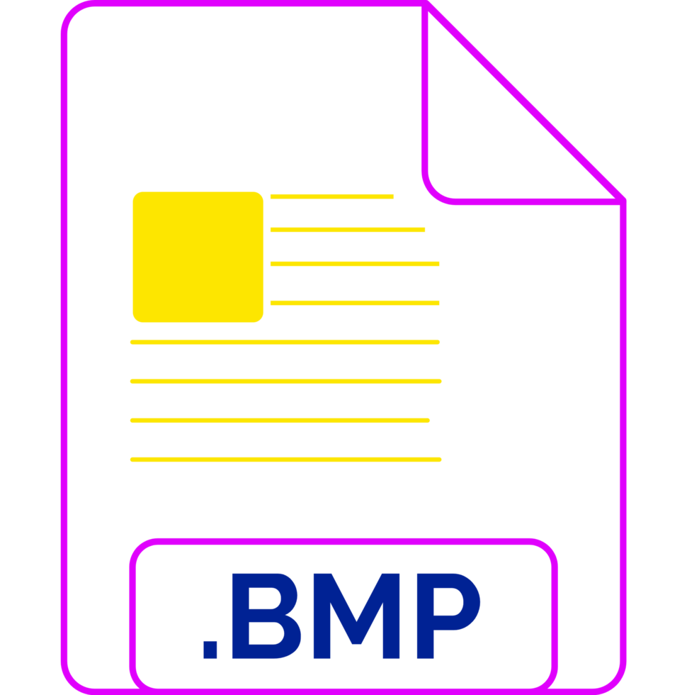 Bmp File Icon Little Lines Outline png