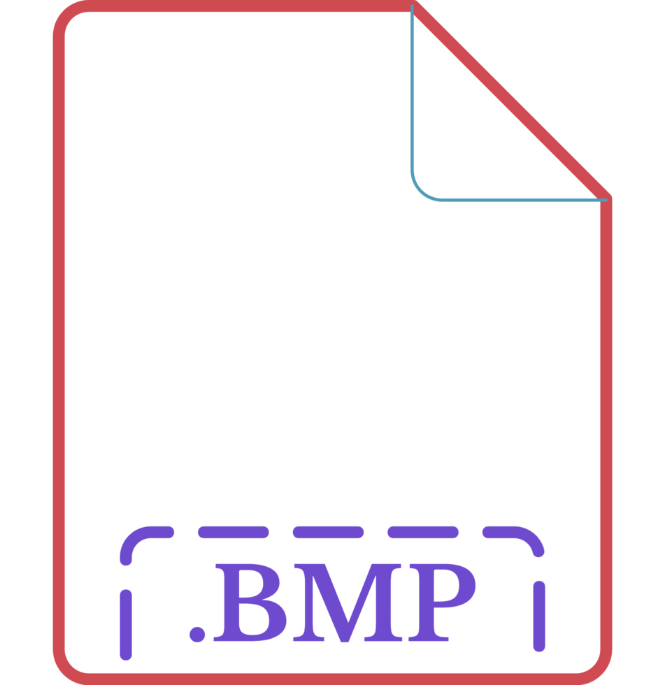 Bmp File Icon Purple Heart Dashed Rounded Outline png
