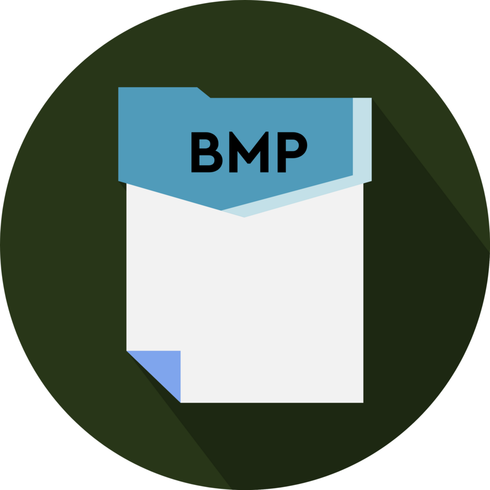 Bmp File Format Minimal Icon With Circular Shape png