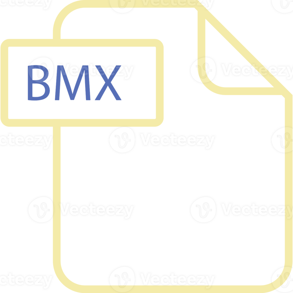 Bmx File Format Icon Rounded Shapes Outline png