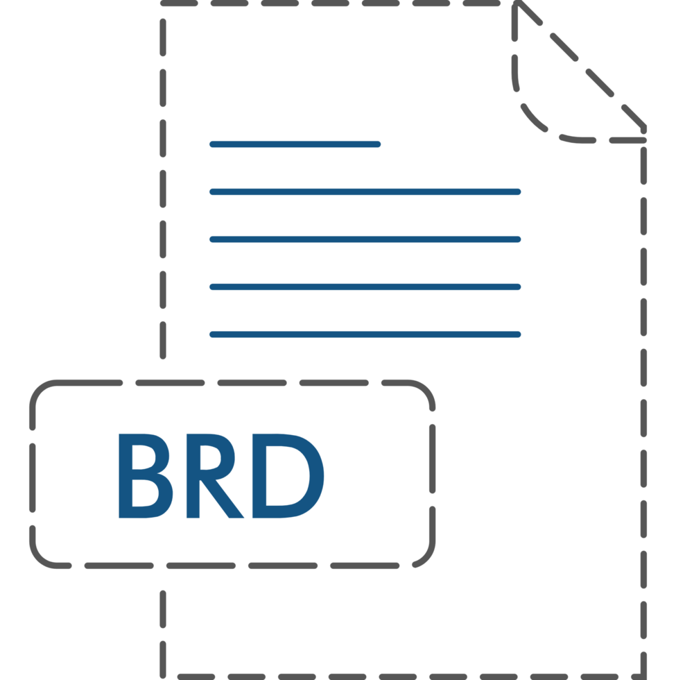 Brd File Format Icon Rounded Outline png