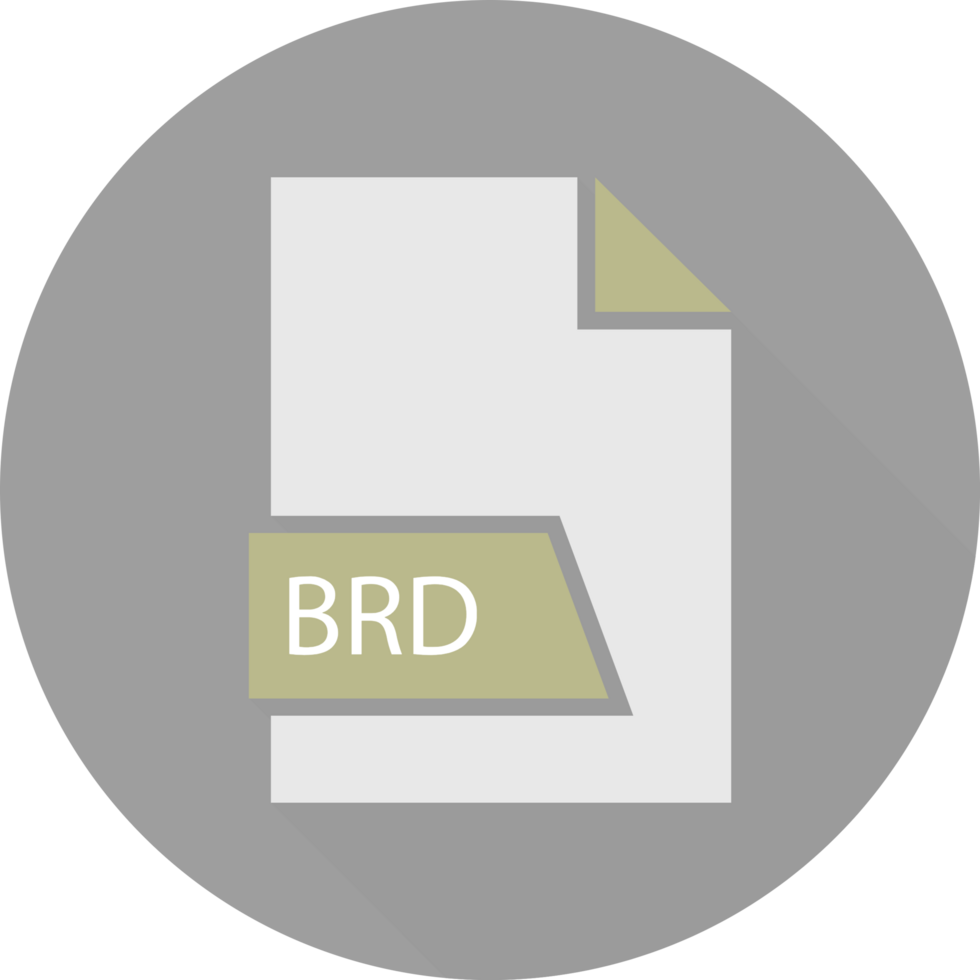 Brd File Format Icon Space In Shapes And Circular Shape Outside png