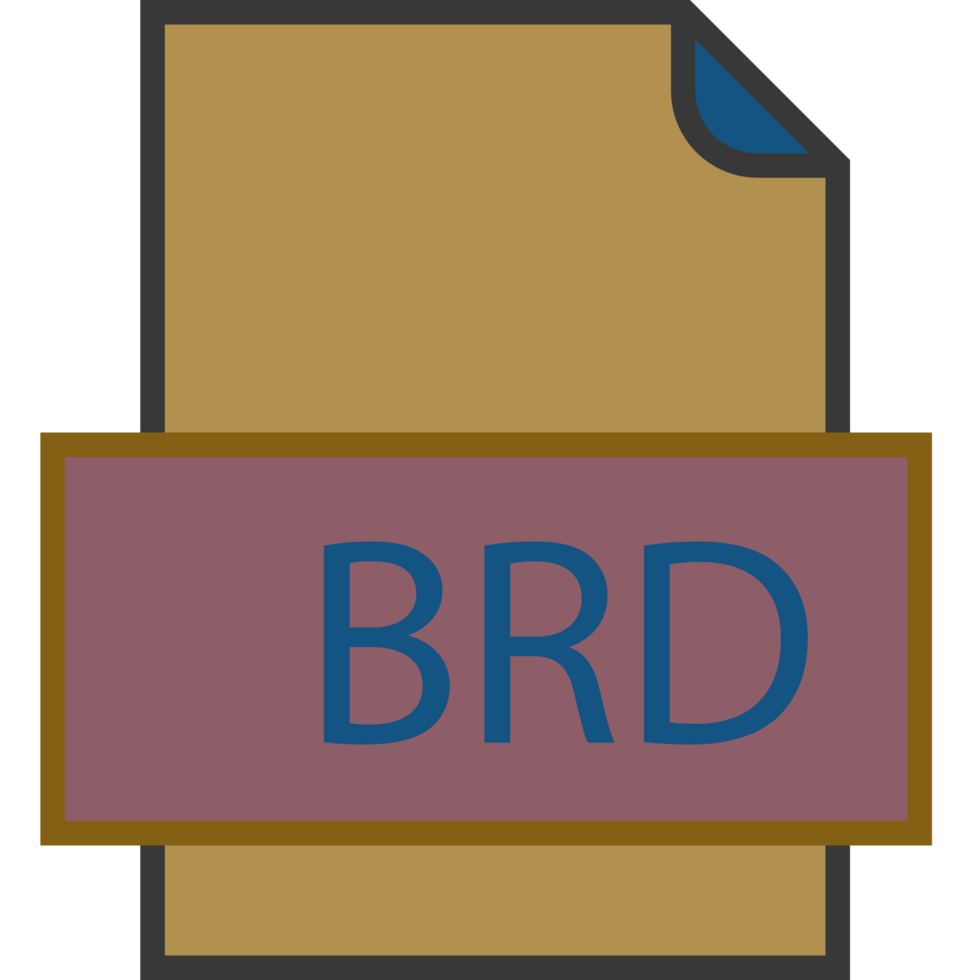 Brd File Icon Fill And Outline Crisp Corners png