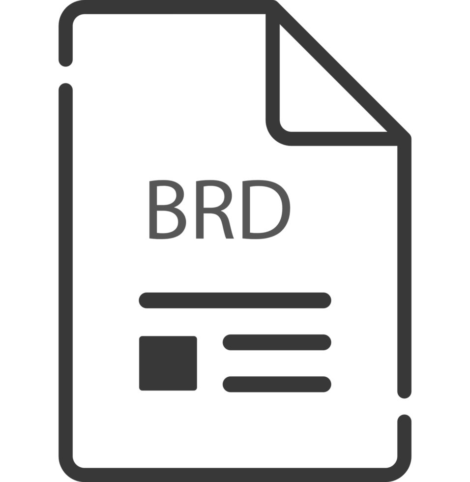 Brd File Icon Minimal Outline With Symbols png