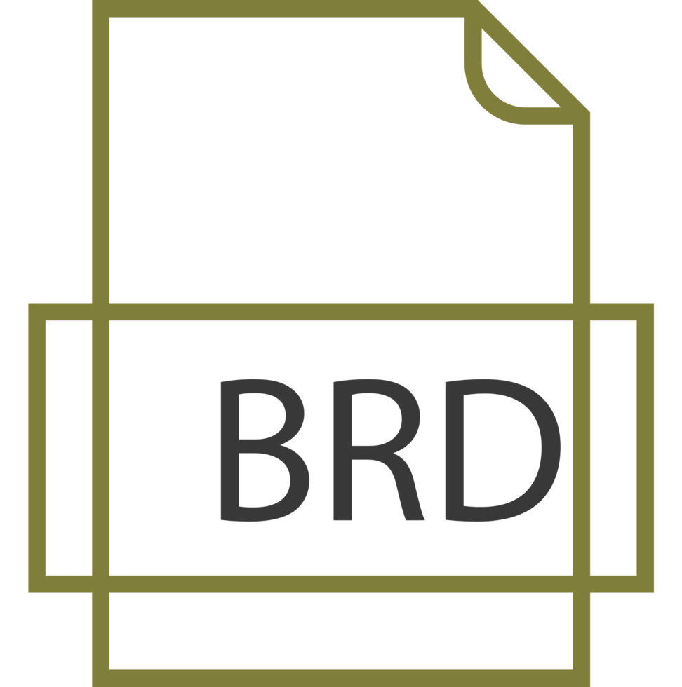 The brd logo is shown on a black background png