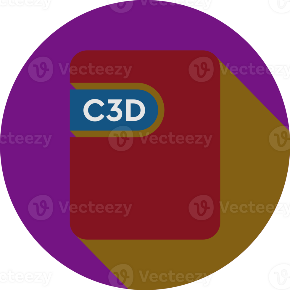 C3d File Icon Jelly Bean And Deep Koamaru Color In Circular Shape png