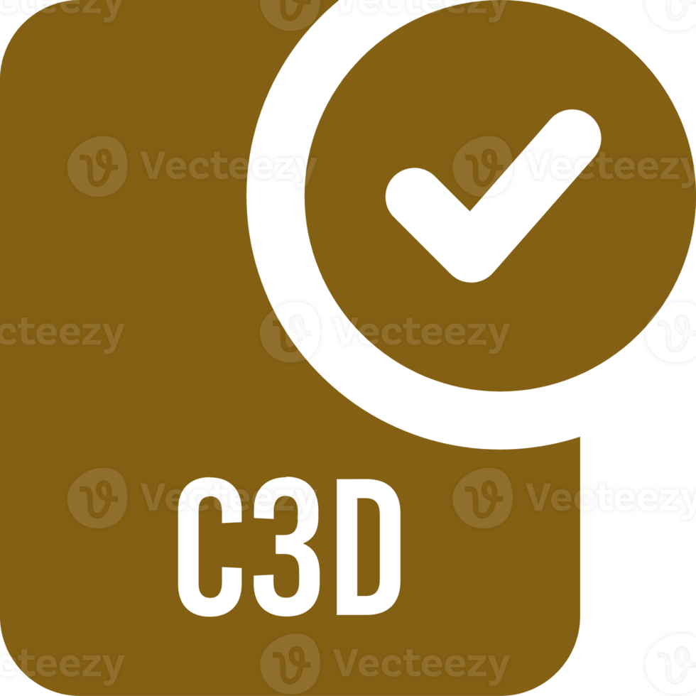 C3d Ip File Icon With Black Checked Mark png