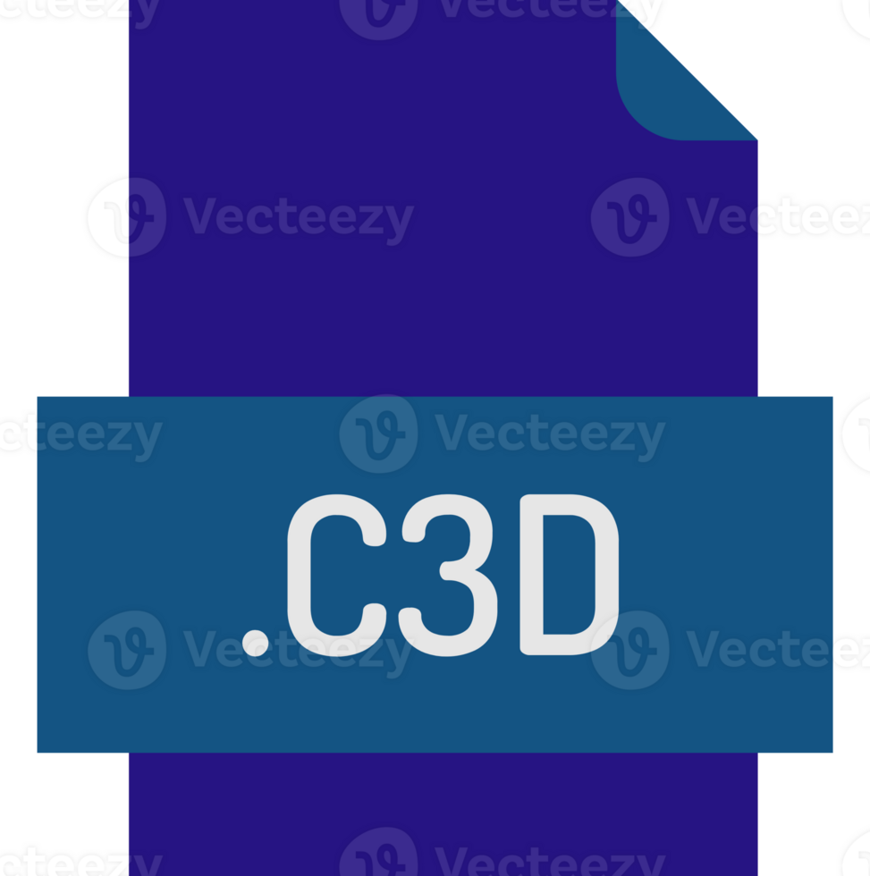 C3d File Icon Fill Crisp Corners With Doted Lines png