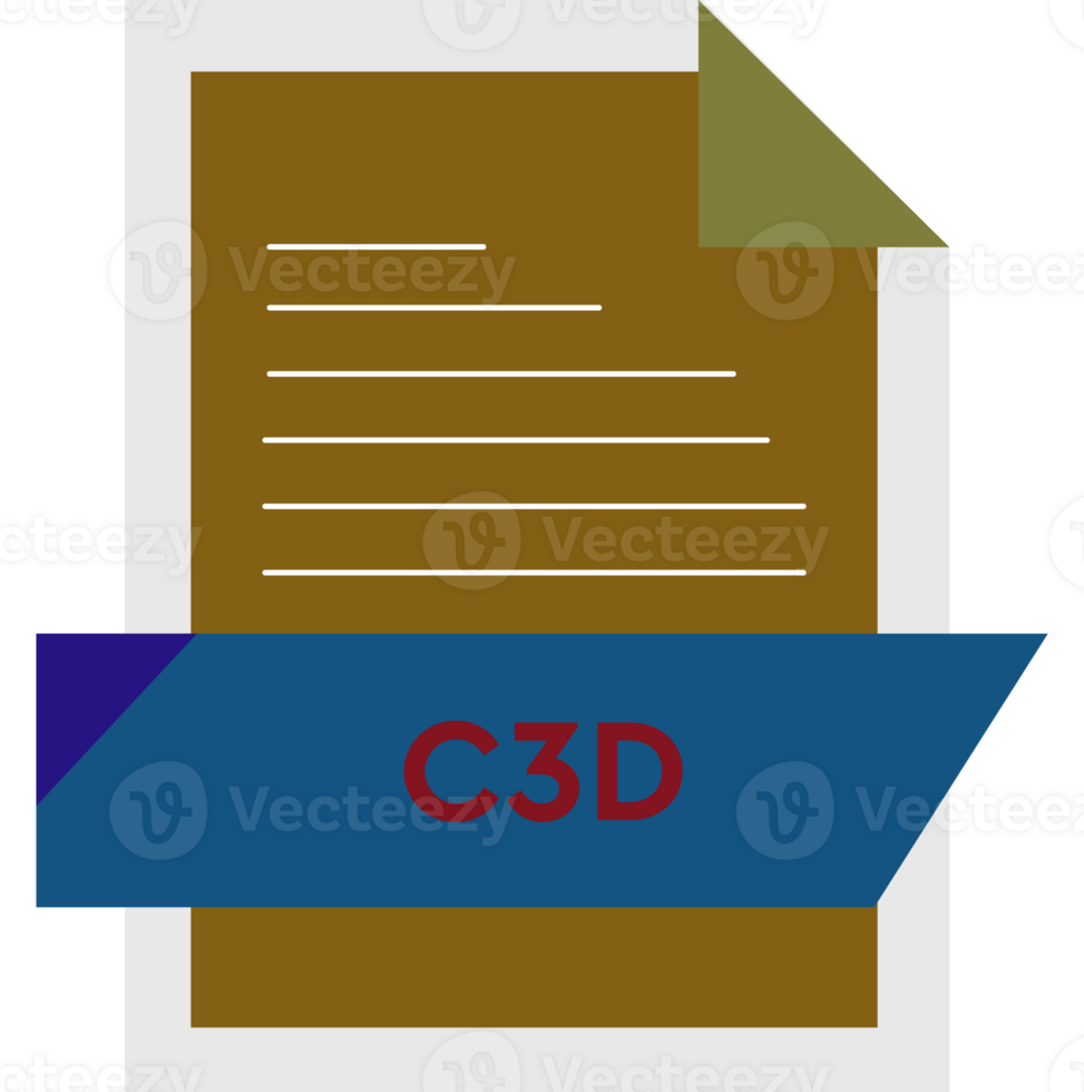 C3d File Format Icon Modern Design png