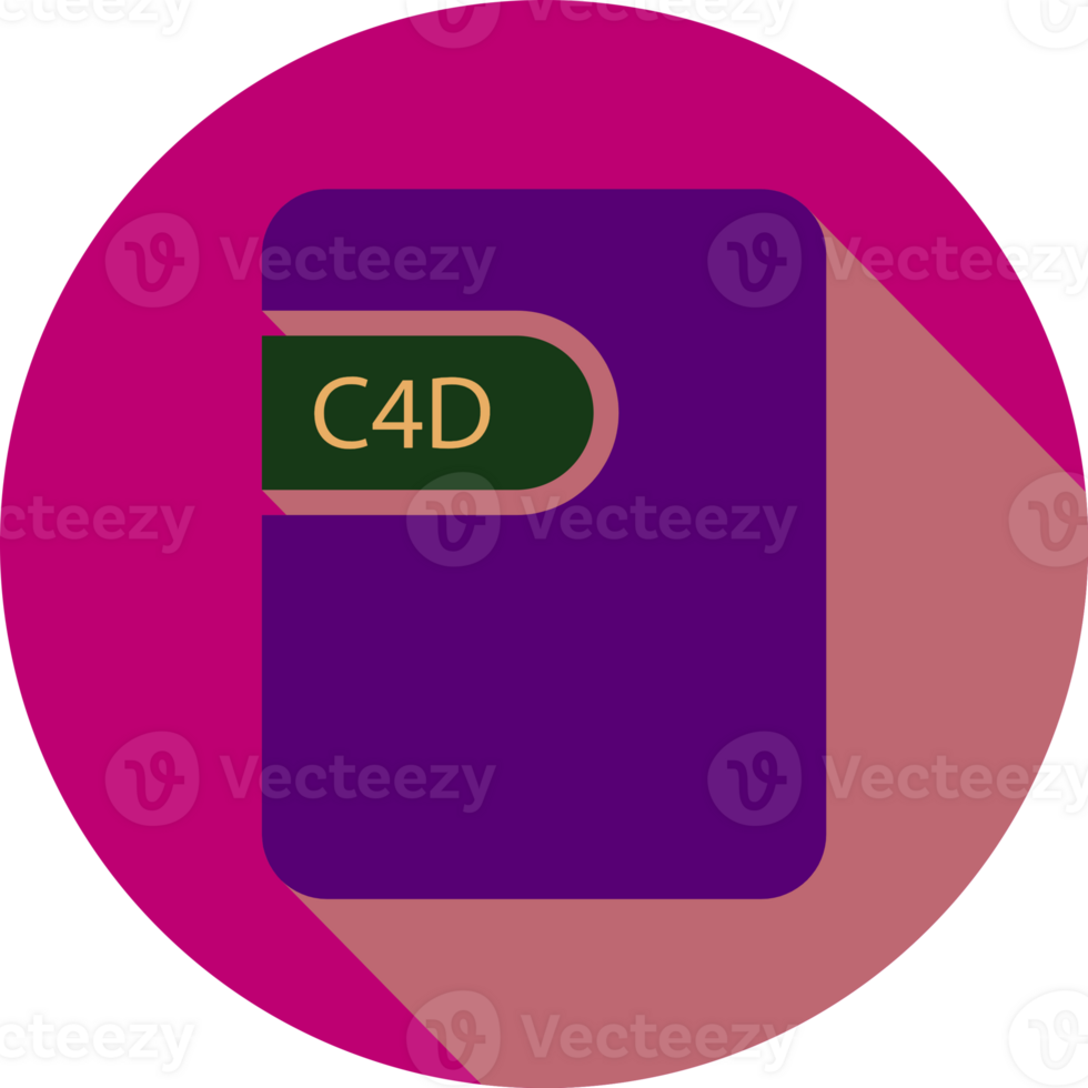 C4d File Icon Black Shadow With Rounded Corners In Circular Shape png
