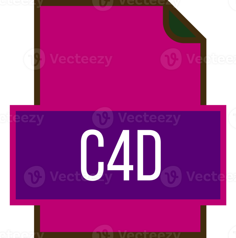 C4d File Icon Fill And Outline Crisp Corners png
