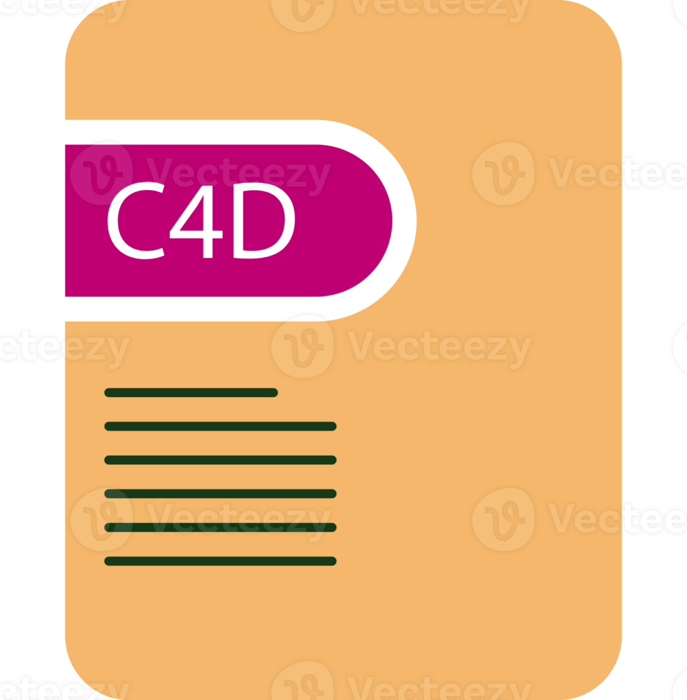 C4d File Icon Deep And Minimal png