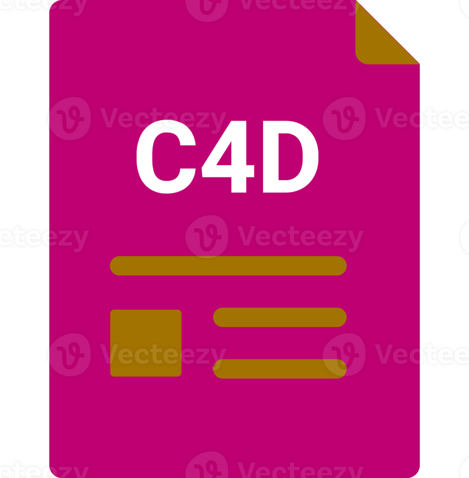 C4d File Icon With Symbols png