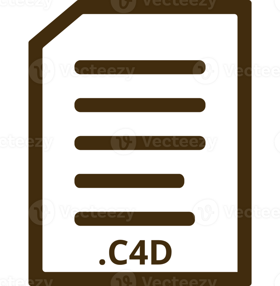 C4d Line Document Icon png