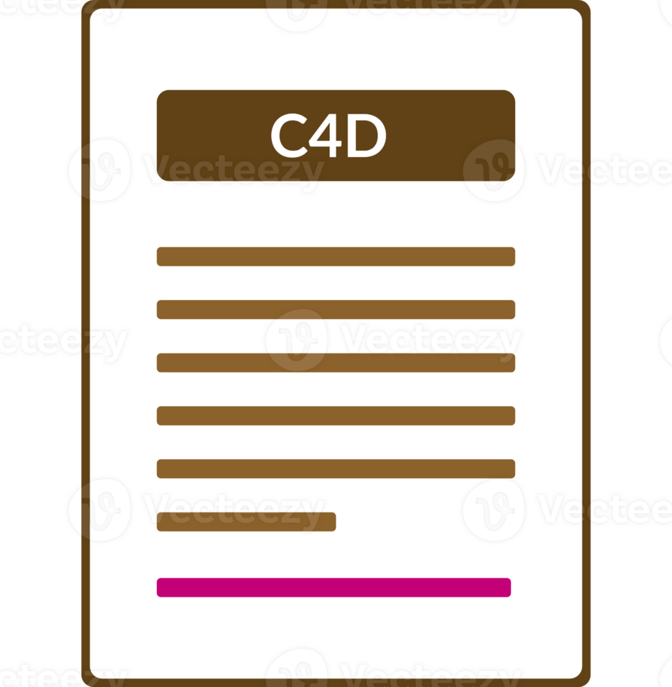 C4d Contract Document Icon png