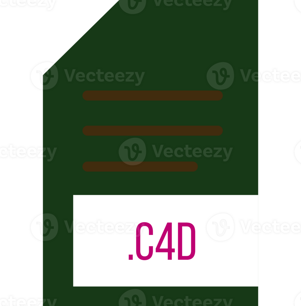 C4d File Extension Icon Minimal Colro Fill png