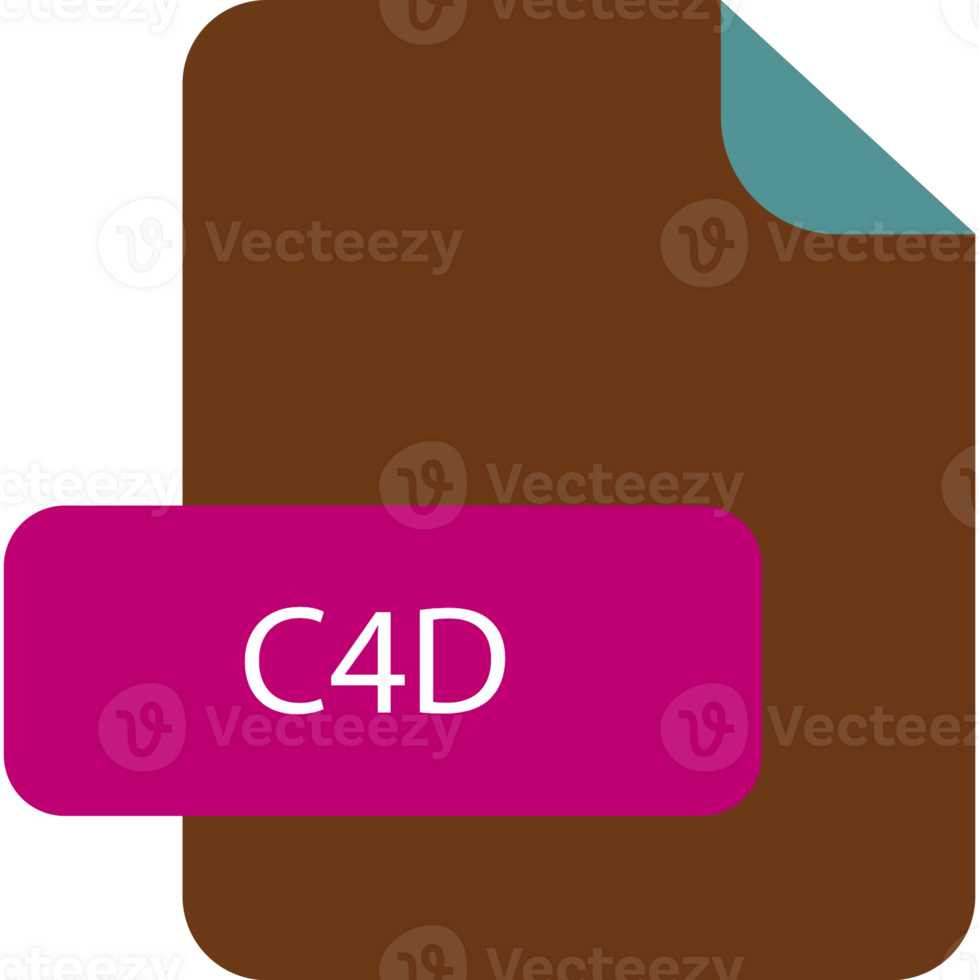 C4d File Extension Icon Rounded Corners And Deep Color png