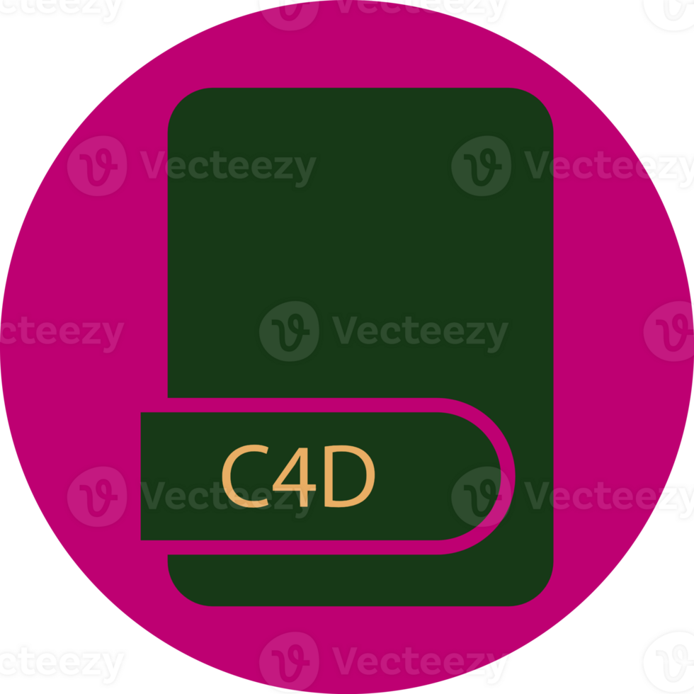 C4d File Format Icon Circular Shape png