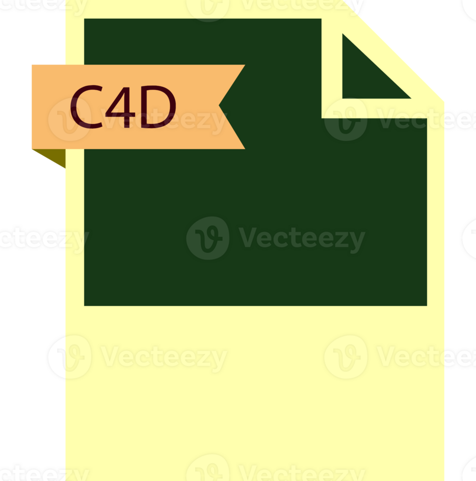 C4d File Format Icon Roe Color Fill png